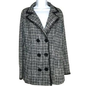 L.A. Kitty Black and White Vinyl Trim Jack…